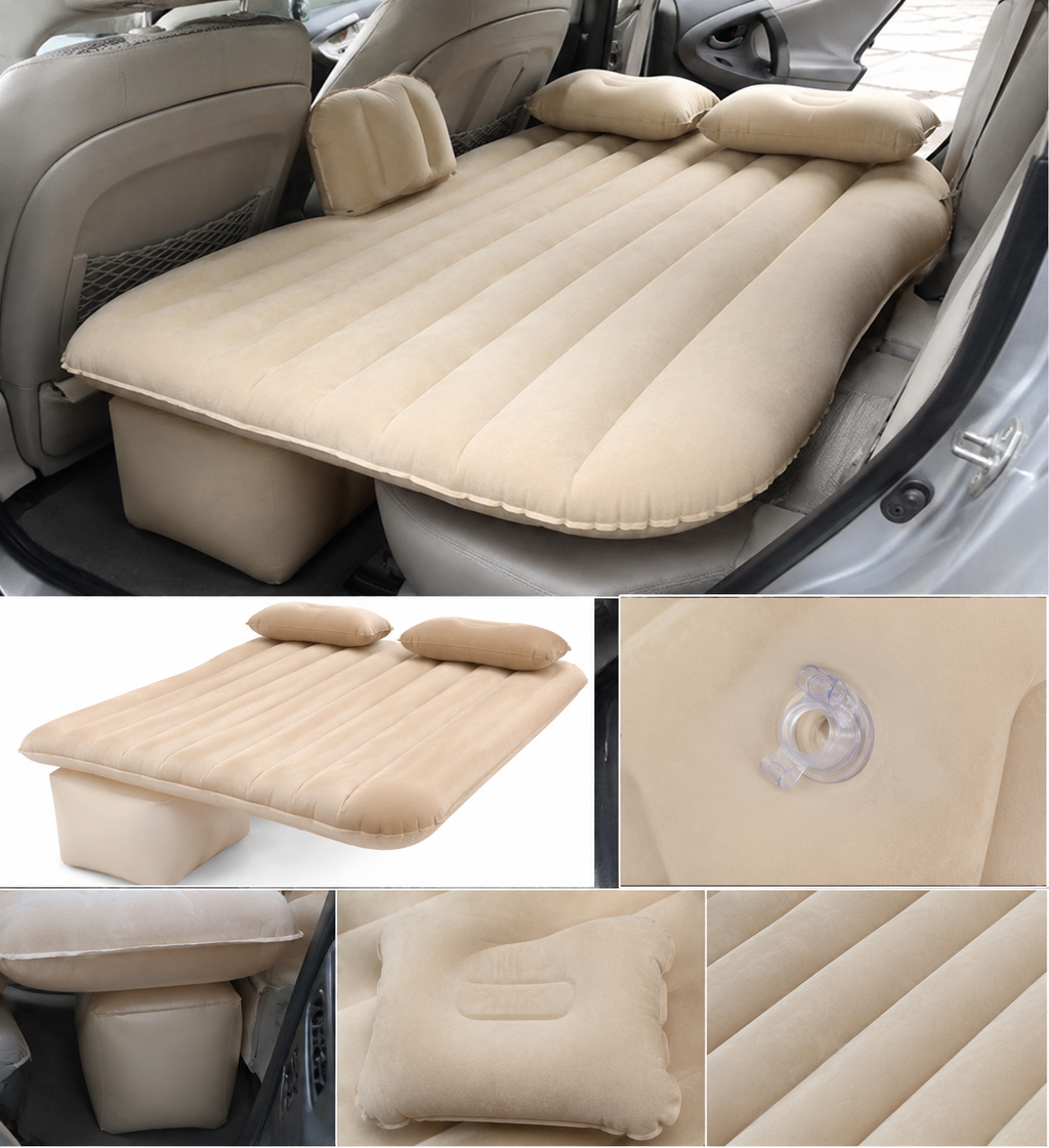 Premium Inflatable Car Bed Sofa – Universal Back Seat Air Mattress with 2 Pillows | Portable Travel Sleeping Bed