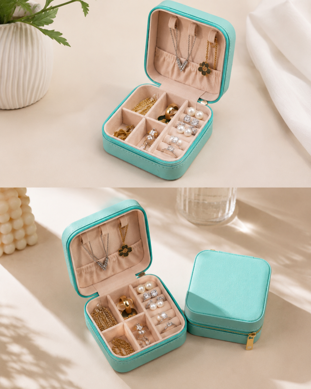 Buy Premium Travel Jewellery Box Organizer Online | TheShoppozon.in